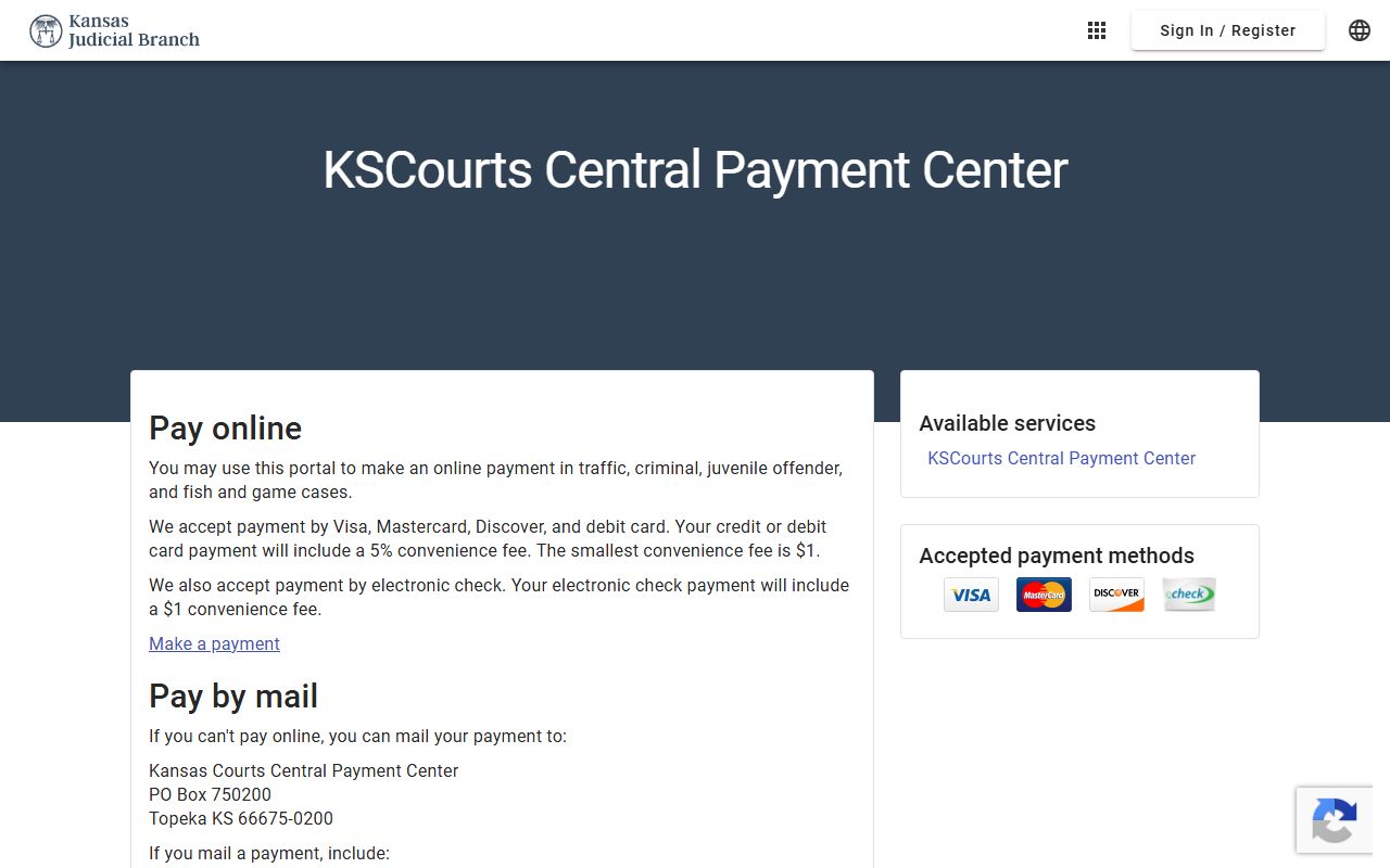 Lincoln County traffic court records Central Payment Center source